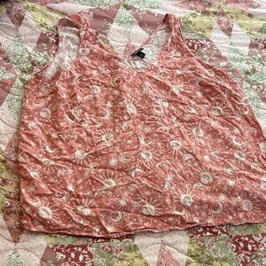 Torrid Peach Colored Celestial Tank Top